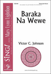 Baraka na Wewe Three-Part Mixed choral sheet music cover